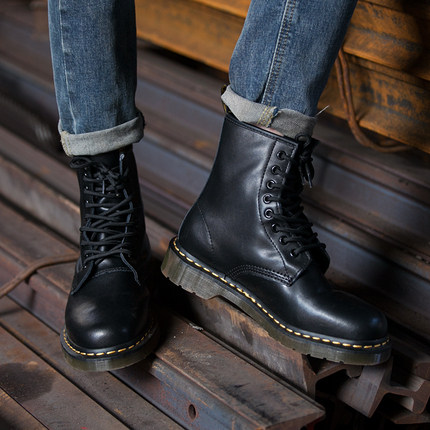 1460黑色马丁男士英伦风短靴高帮长筒夏季薄款马丁靴