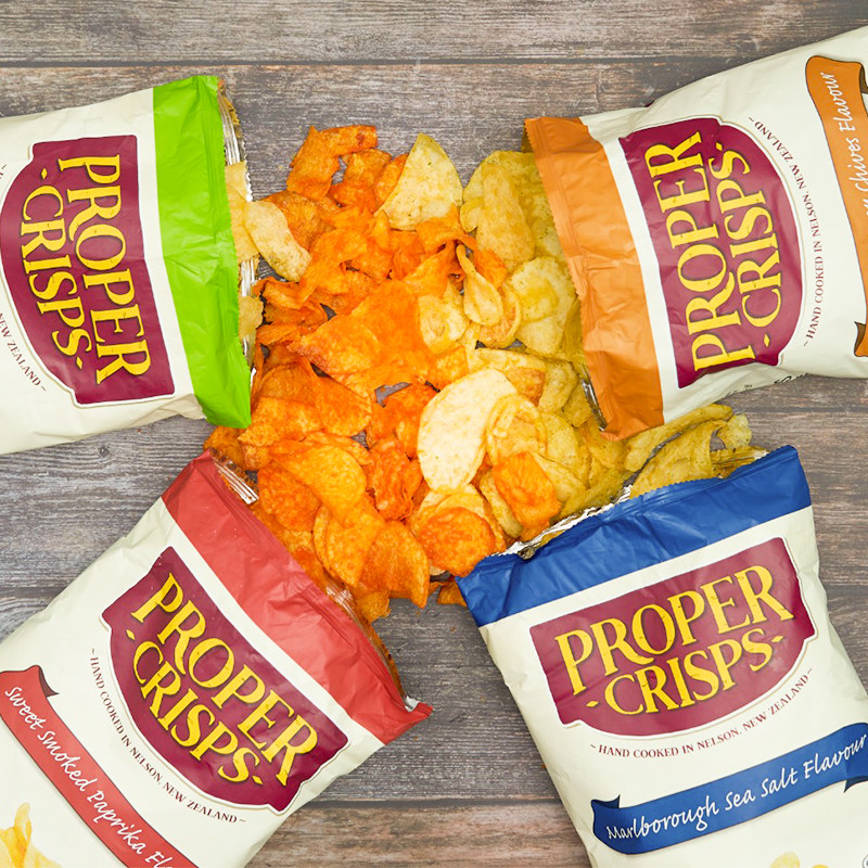 新西兰proper crisps薯片40g*3组合装 美味香脆健康低盐