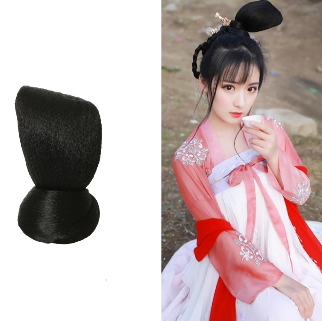 假发发包唐朝侍女造型单头兔耳朵发髻cos影视日常整顶假发