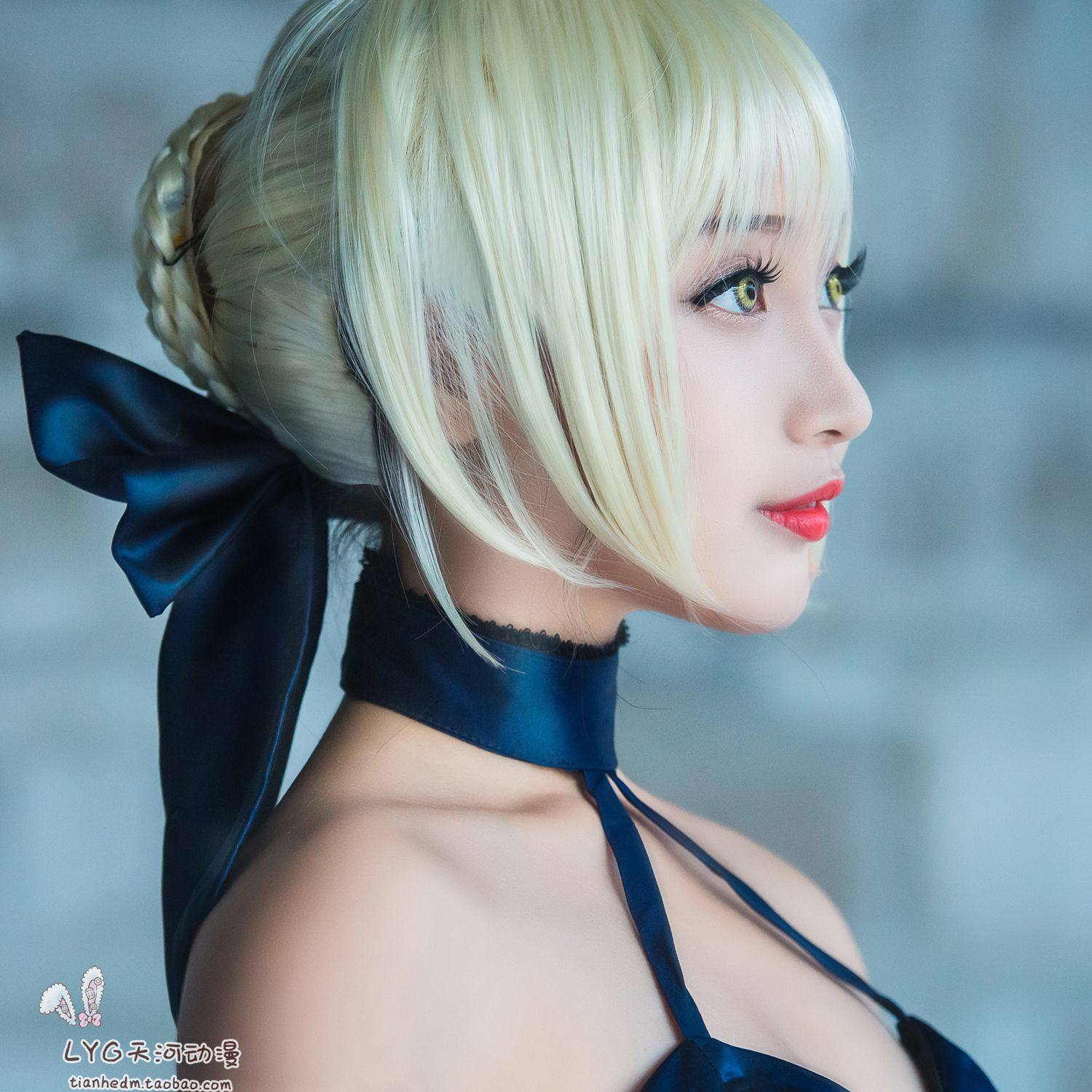 fgo fate/grand order 吾王cos 阿尔托利亚cos 黑saber cos黑礼服