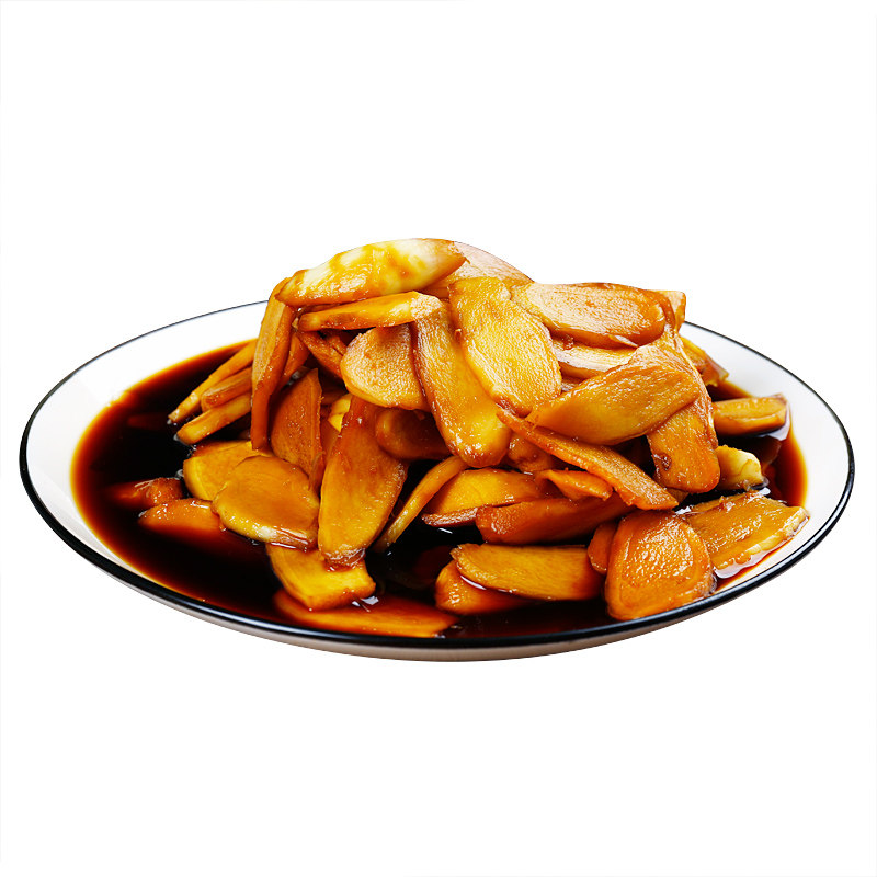 生姜醋泡红糖酱油腌制咸菜即食新鲜山东特产腌制