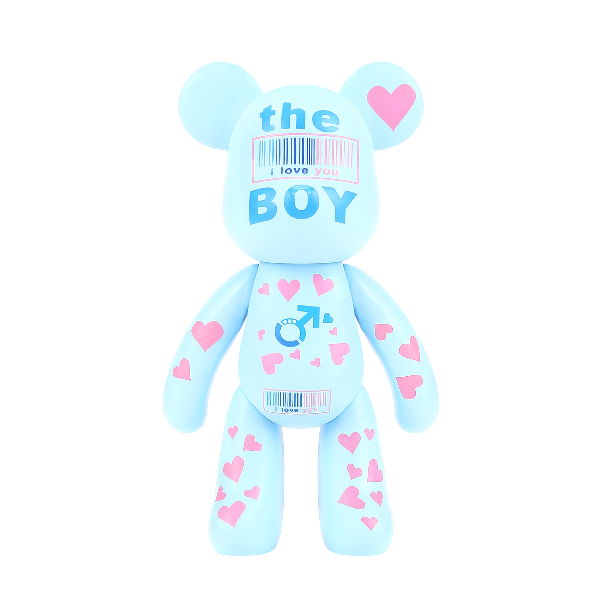 trst公仔摆件熊摆件玩偶创意popobe一生5寸暴力熊潮玩盲盒