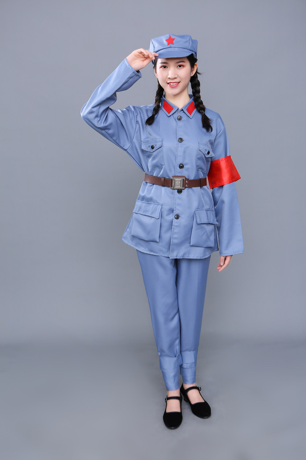 成人红军服八路军服装抗战服装红卫兵服表演衣服舞蹈军装合唱服