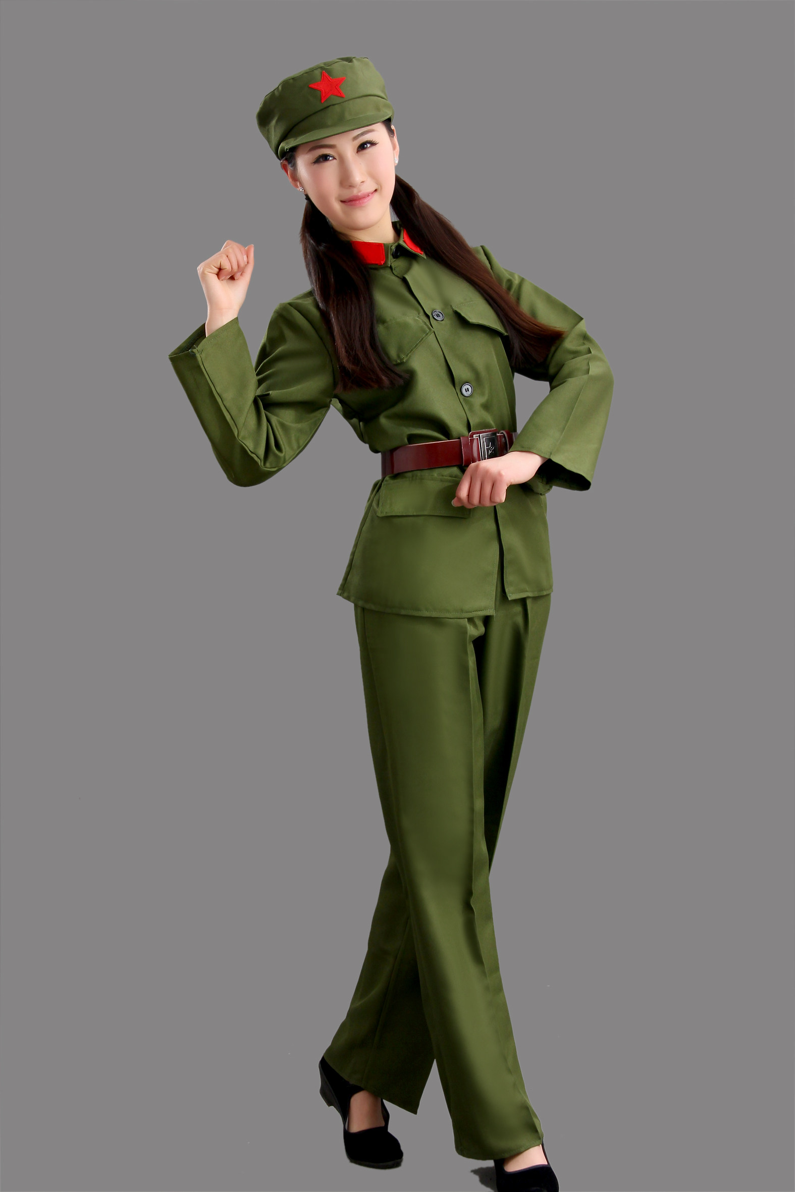 成人红军服八路军服装抗战服装红卫兵服表演衣服舞蹈军装合唱服