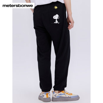 ພາຍໃນປະເທດ Metersbonwe Donald Duck ຮ່ວມຍີ່ຫໍ້ sweatpants ຜູ້ຊາຍ summer ພິມ knitted leggings ແອວ elastic