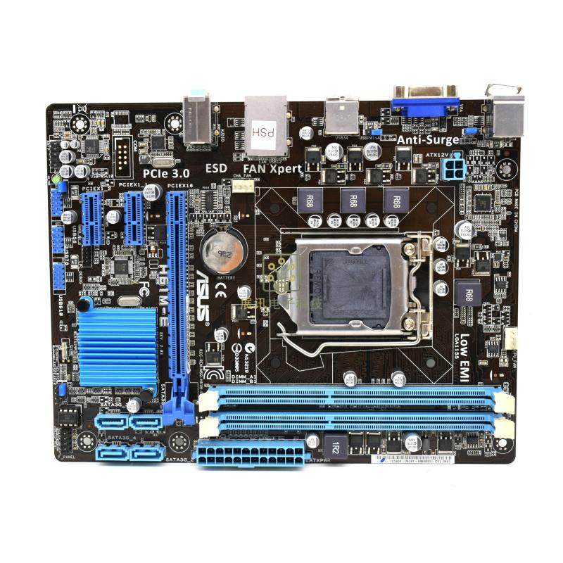 全新asus华硕h61m-e1155针h61主板全固固态matx主板