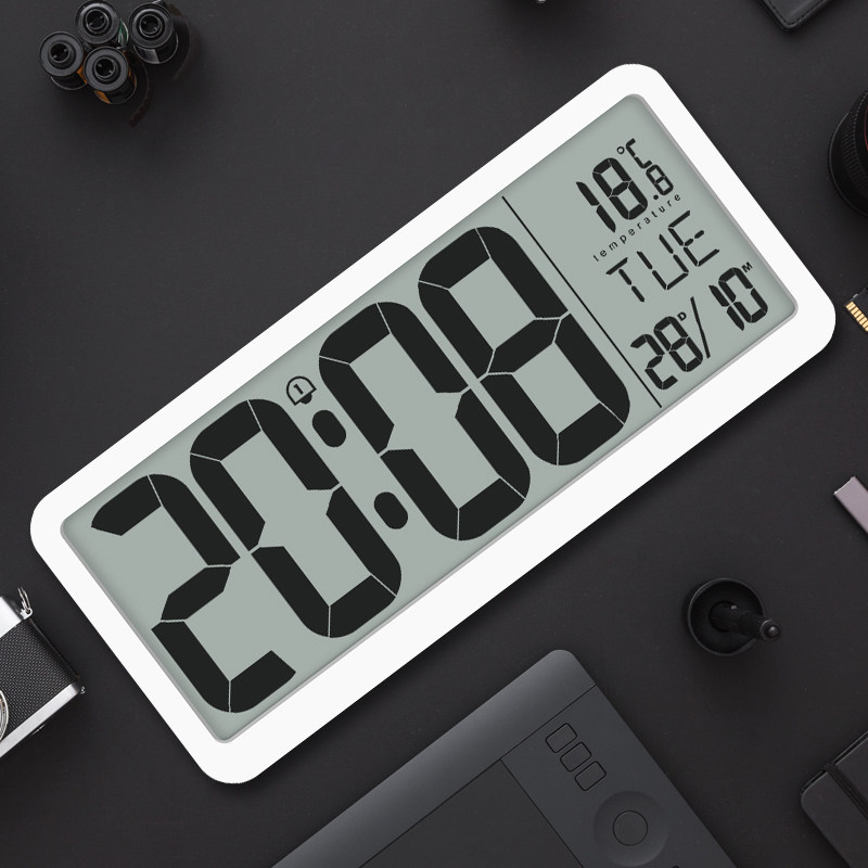 多功能大屏家用客厅电子闹钟音乐挂墙数字台钟台钟