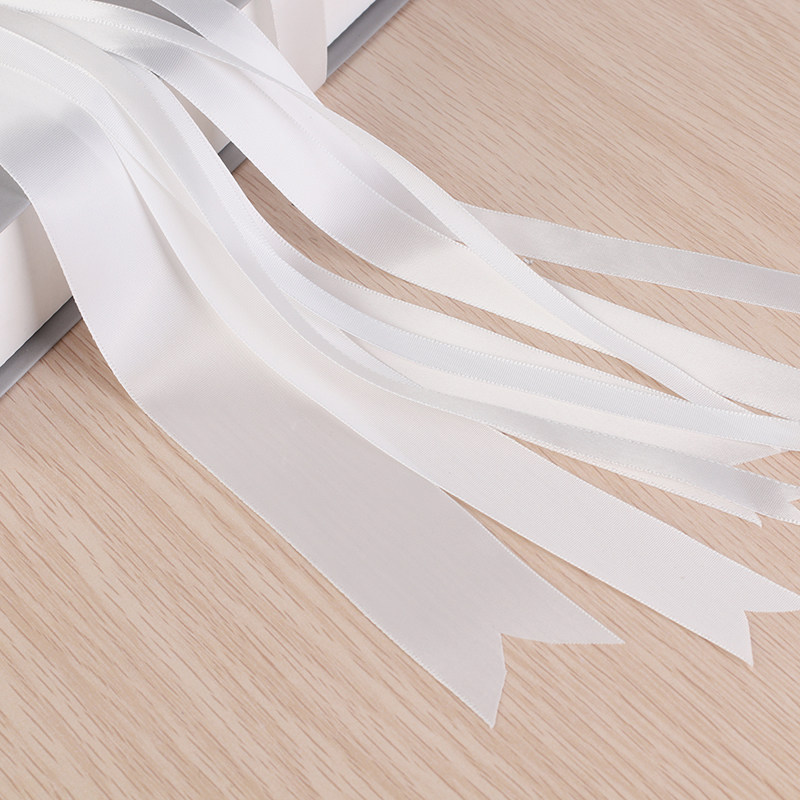 珍珠白本白色原白色丝带礼品包装彩带织带发饰婚庆绸带缎带飘带