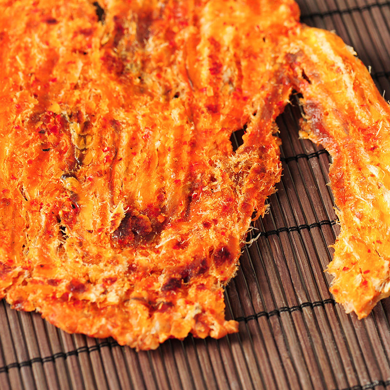 鱼片网红韩国南大门老爷爷家零食手撕烤鱼圆形即食即食鱼零食