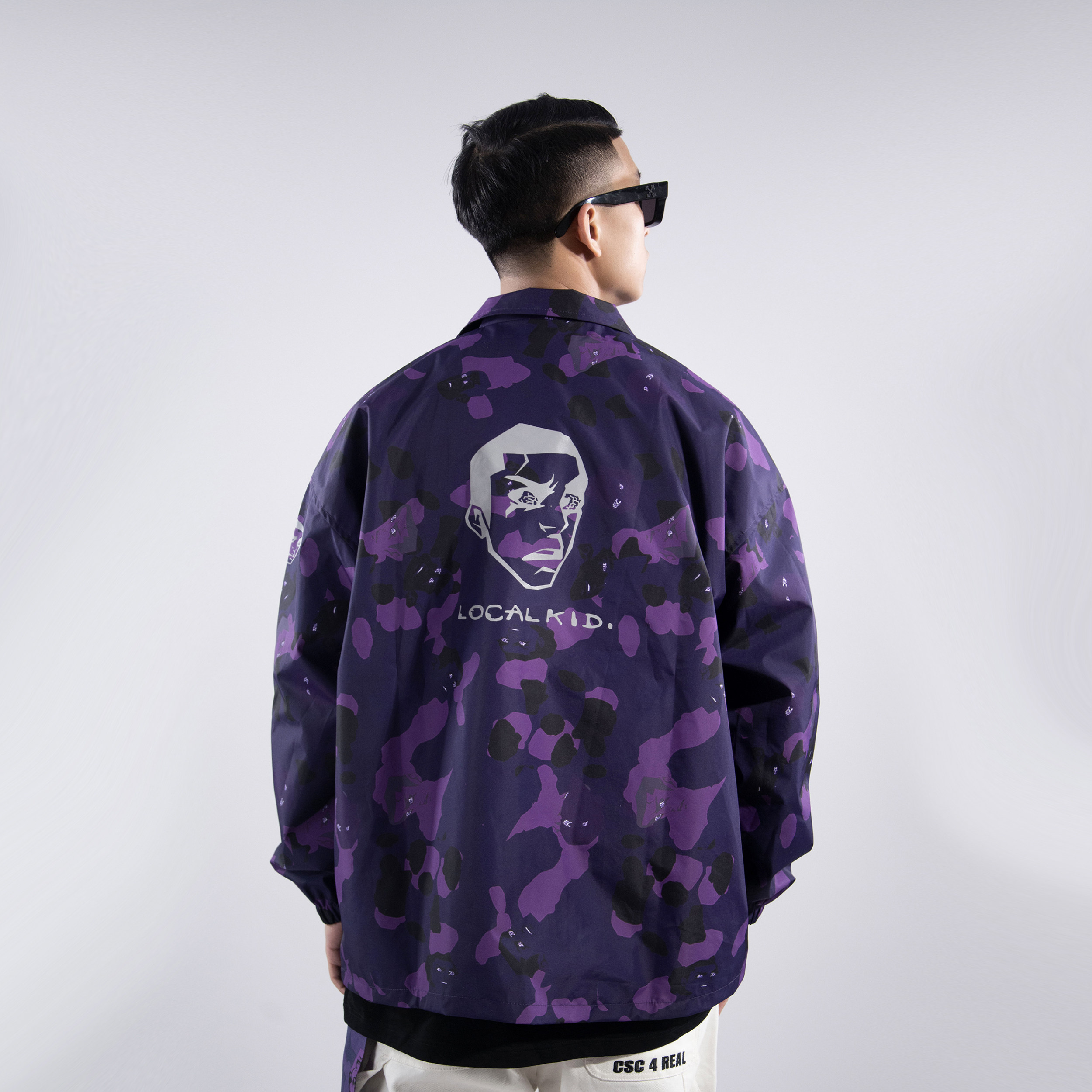 bang坏小子迷彩反光夹克春季新款街头潮流男女夹克