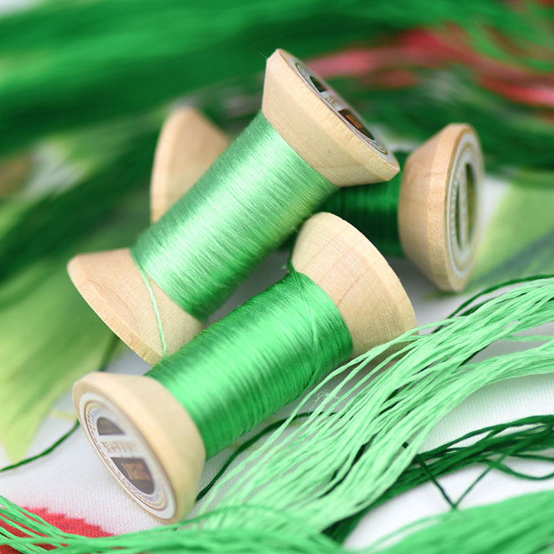 手工92号新品苏绣缠花桑蚕蚕丝绣花线真丝绣线线