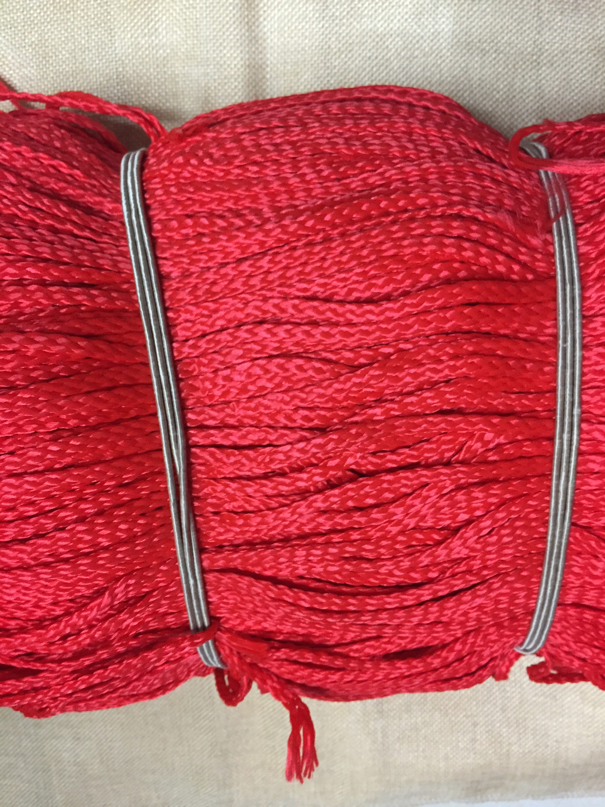 八股扎带绳扁辫子编织丙纶绳子编制束口绳带绳子