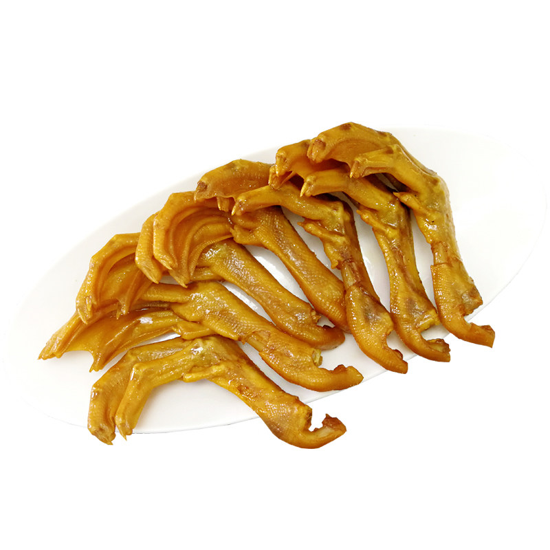 正宗广东梅州盐焗鸭爪鸭掌客家特产零食休闲小吃卤味熟食400克
