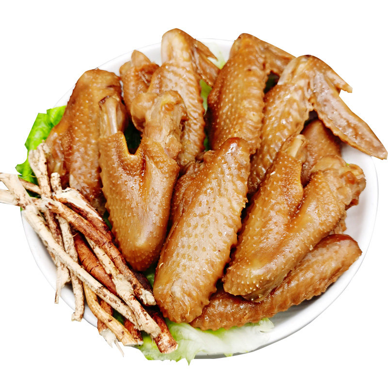正宗河源五指毛桃鸡翅东江特产零食香翅五香鸡肉零食