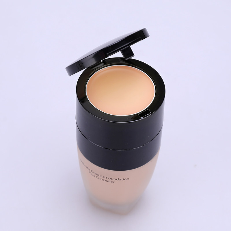 韩国新生活化妆品专柜正品美之娇晶致双重粉底液遮瑕粉底液