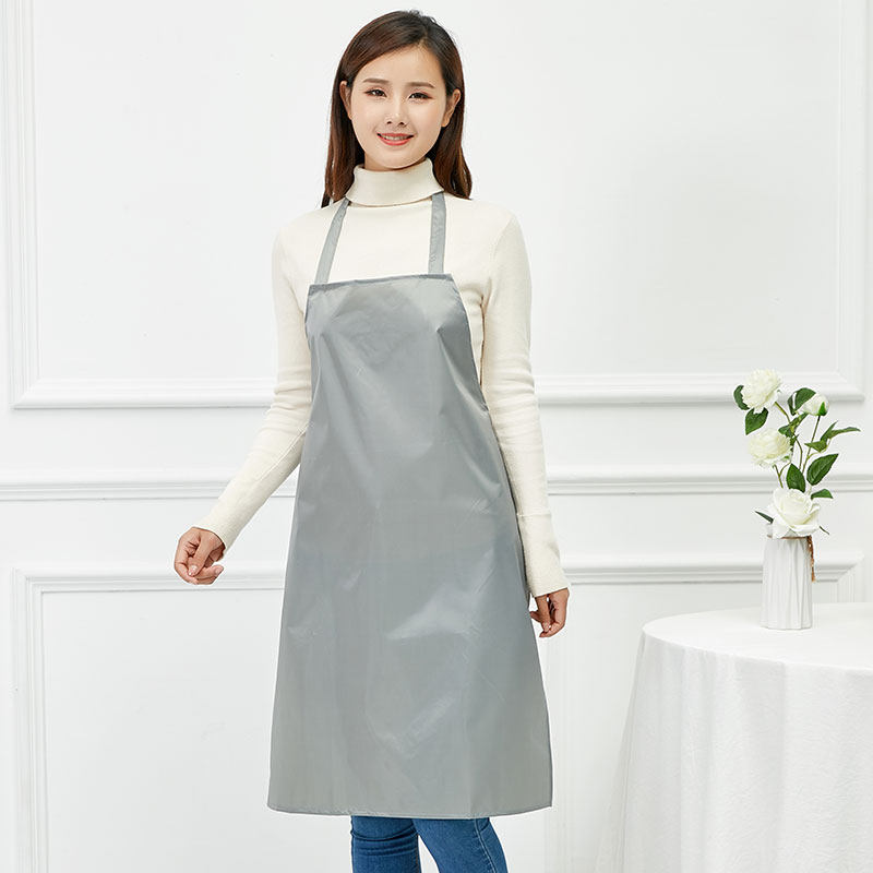 加长围裙防水防油男女士时尚工作服定制logo印字围裙
