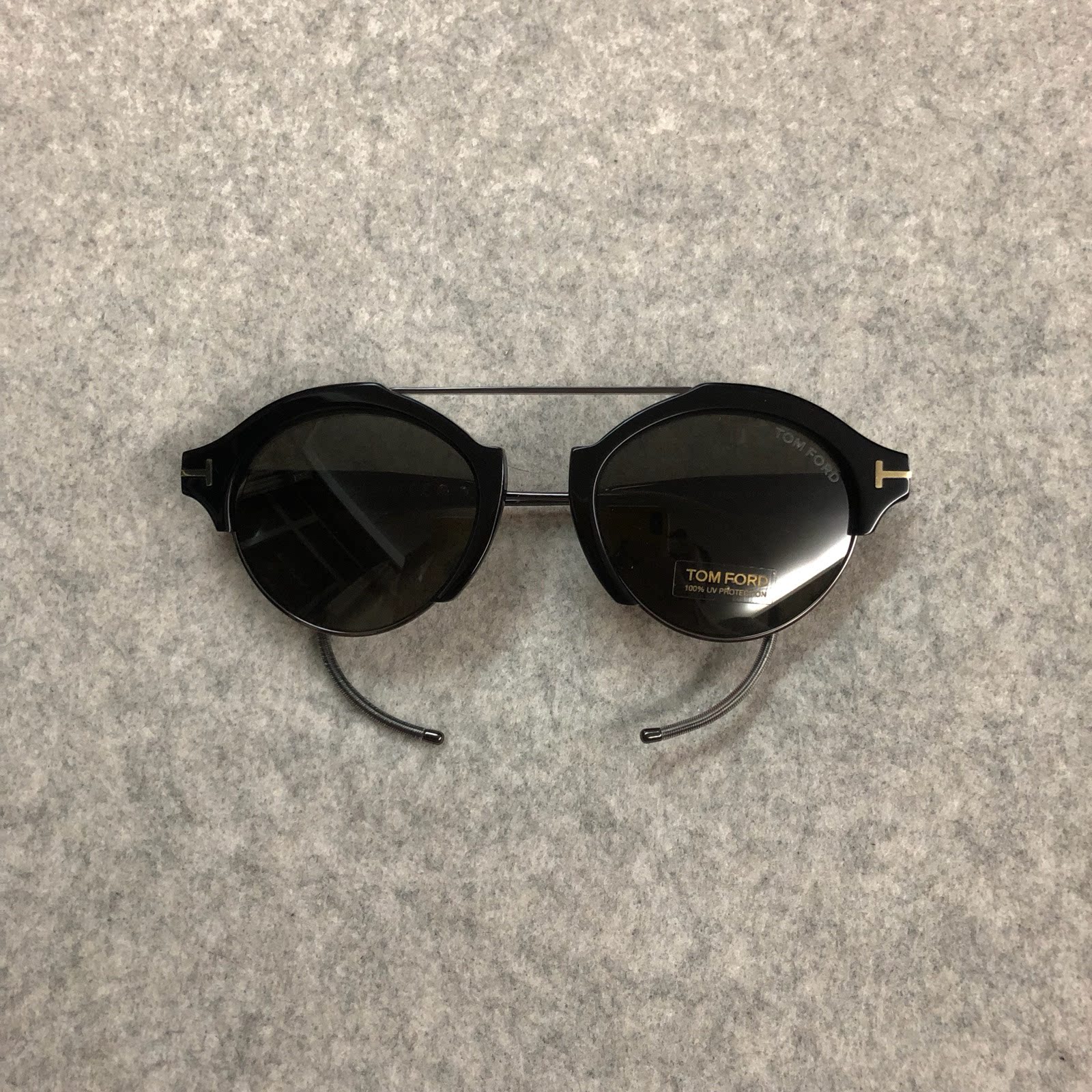 德国采购新品tomford汤姆福特复古小圆框镀膜片太阳眼镜