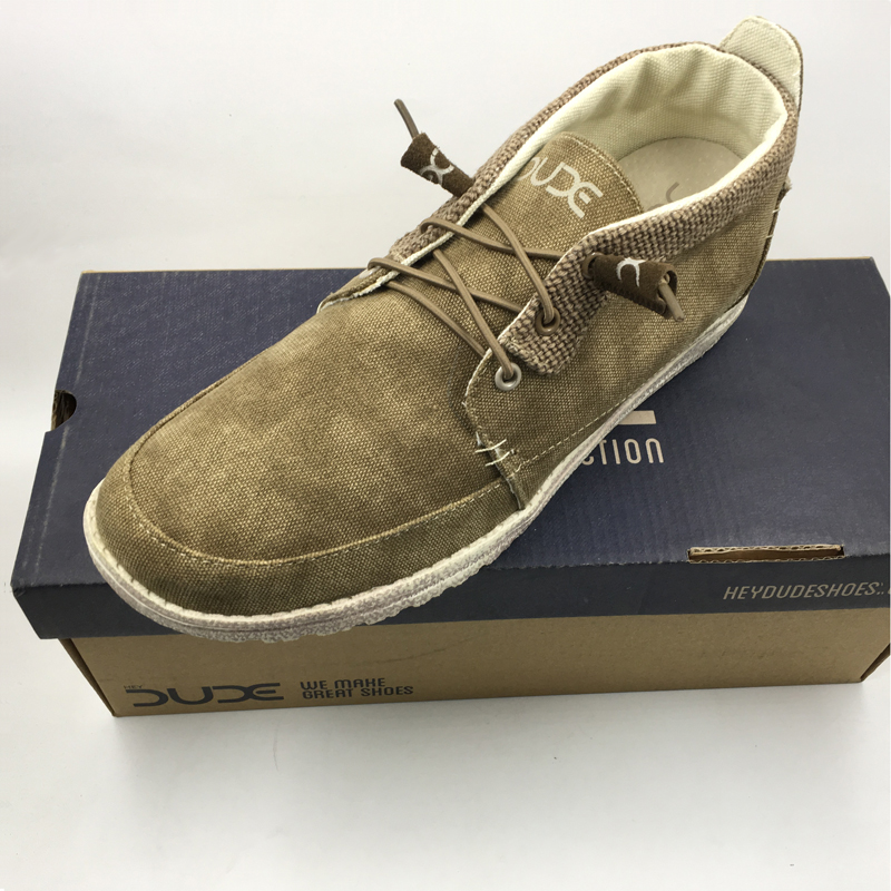 意大利dude都德男鞋正品春秋帆布鞋轻质透气软底懒人一脚蹬休闲鞋