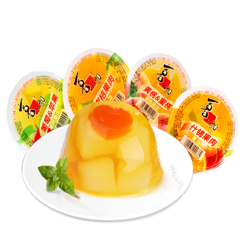 零食喜之郎果肉果冻200g612杯大杯儿童学生休闲果冻