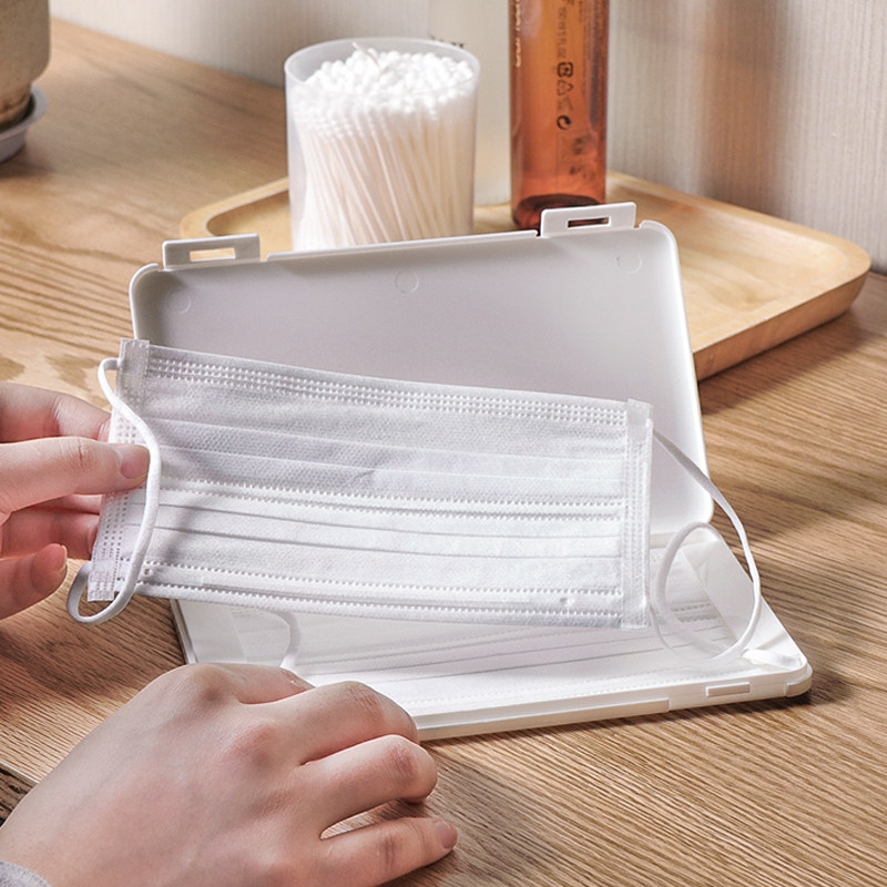 日本进口儿童学生口罩收纳上班外出便携式口鼻口罩收纳盒