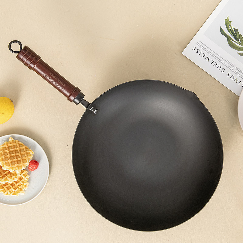 德国欧乐菲极铁锅涂层炒菜家用油烟不粘不易炒锅