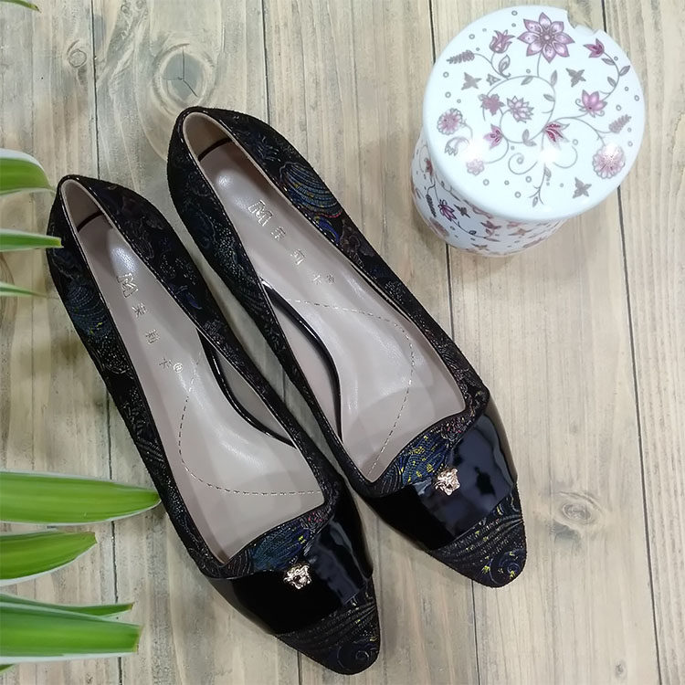 亏本清仓茉莉卡专柜正品女鞋新款中跟女单瓢鞋单鞋