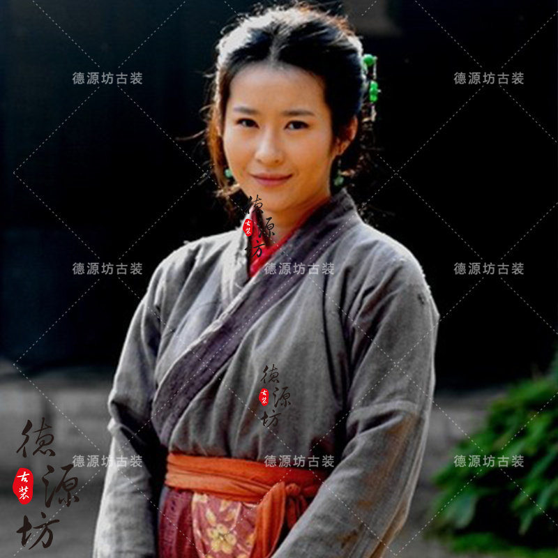 春秋战国时期影视古装女汉侠女夫人老太太农民百姓民族服装