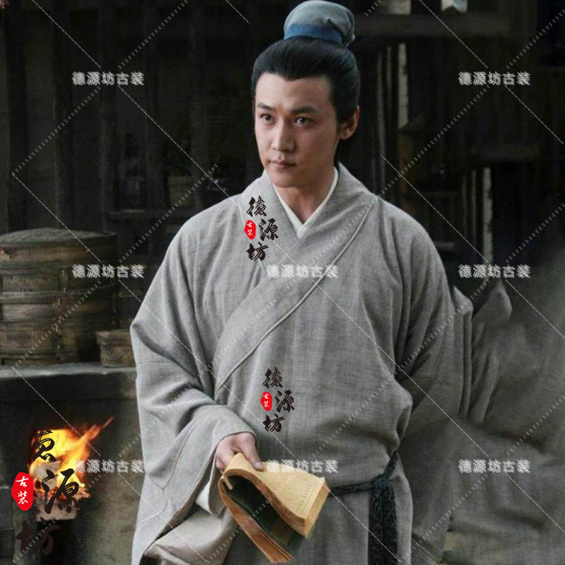 苏东坡苏轼同款影视古装宋朝诗圣诗人书生文人农民百姓棉麻演出服