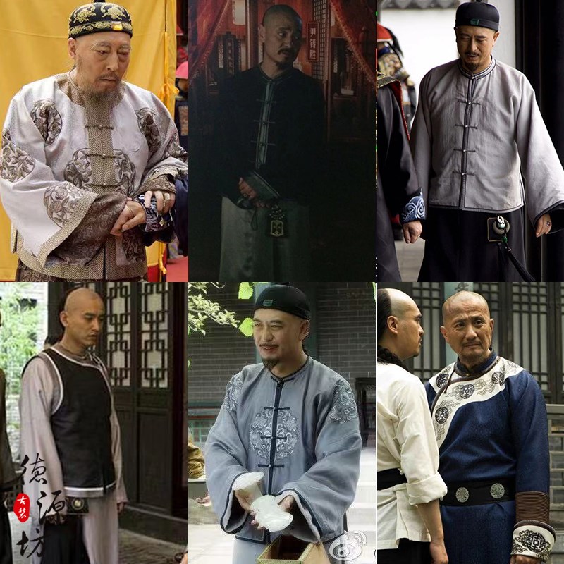 影视演出服演出富商马褂长袍长衫老爷古装掌柜民族服装