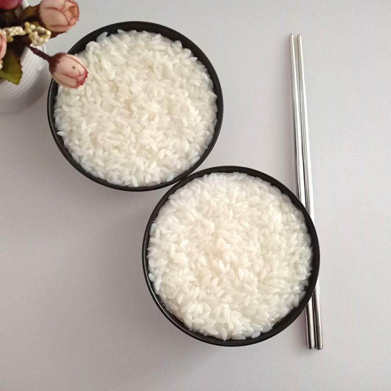 仿真米饭模型塑料酒店菜肴摆件食物大碗白米饭仿真果蔬