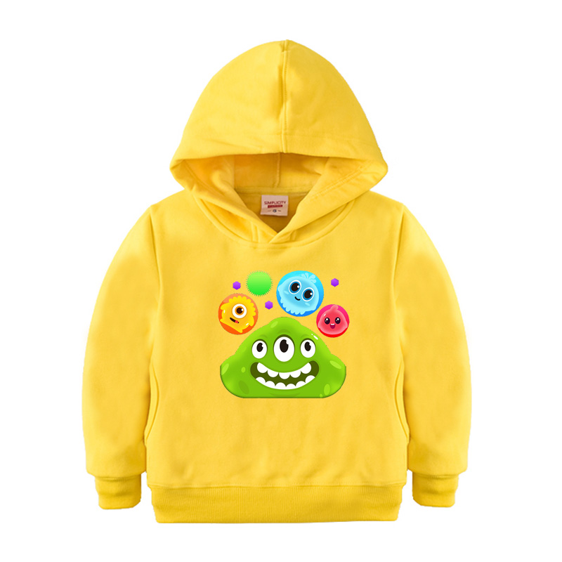 球球大作战卫衣黄色男女青少年游戏纯棉衣服超凡圣衣卫衣