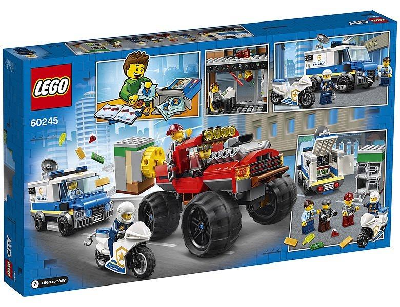 乐高积木60245 城市系列巨轮越野车大劫案 男孩子拼装玩具礼