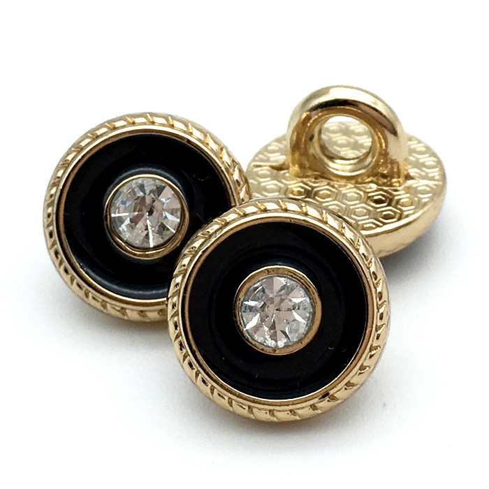 高档男女仿金属衬衫纽扣扣子春装百搭衬衣服金色精致小钮扣白黑色