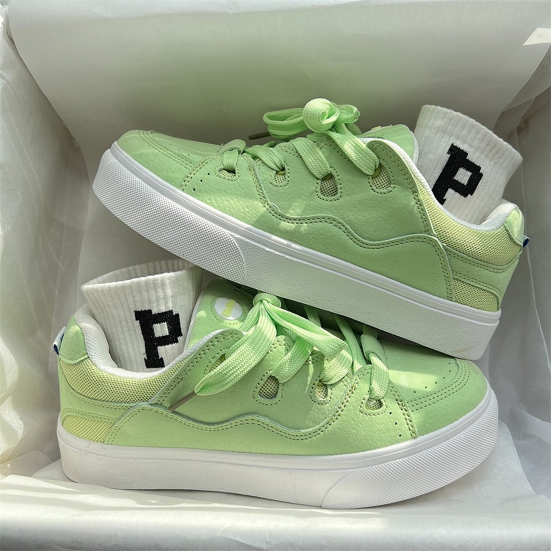 韩版香芋面包鞋女ins超火小众百搭板鞋2022休闲板鞋