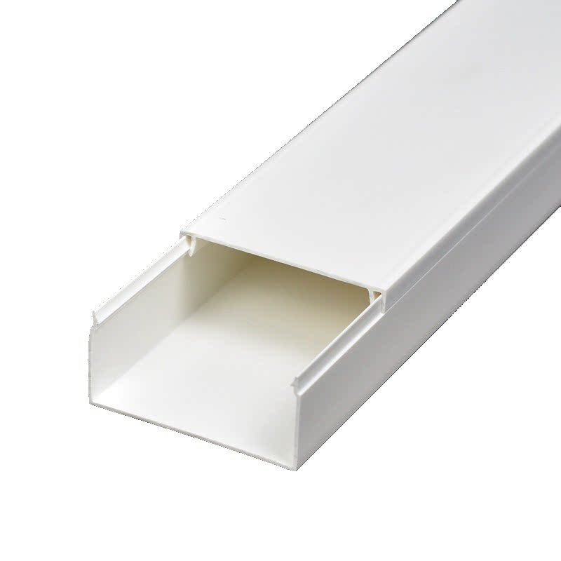 19pvc阻燃电线明装隐形明线方形塑料白色家装配线槽