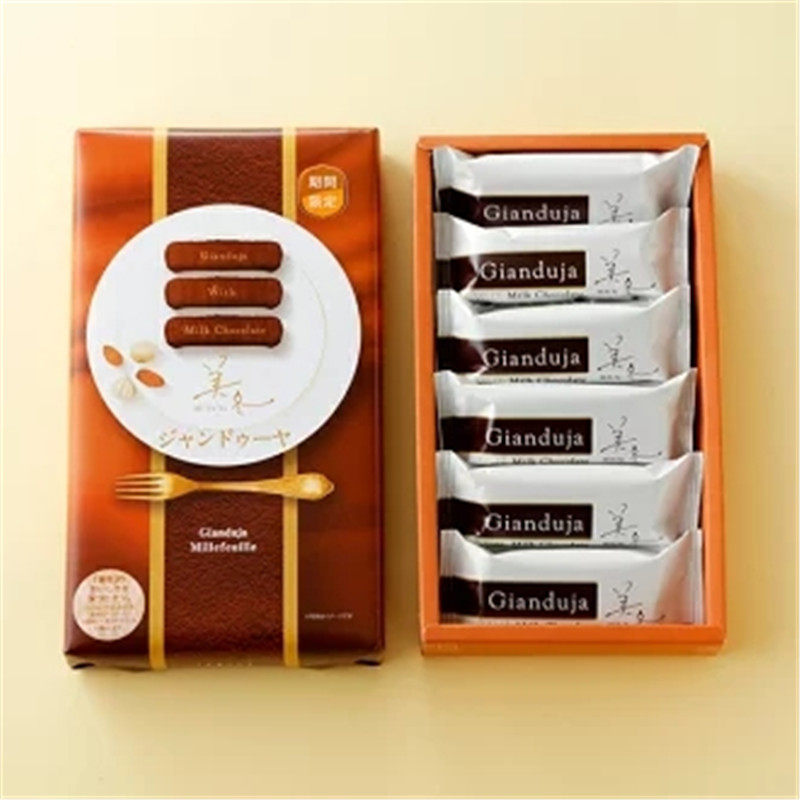 日本直邮北海道特产美冬坚果巧克力威化饼干网红伴手礼零食6枚盒