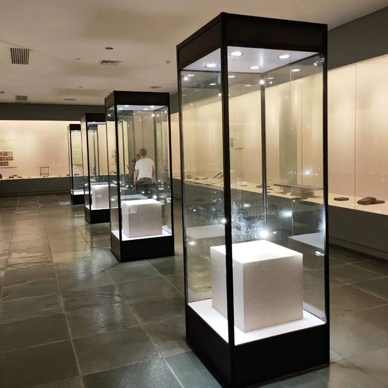 展示柜玻璃柜博物馆玻璃柜子文物瓷器透明古董收藏品商用展示柜