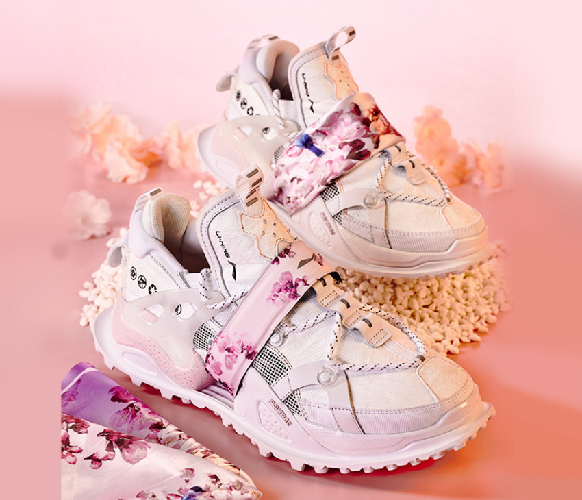 中国李宁惟吾boot樱花限定定版运动鞋女高潮流运动休闲鞋