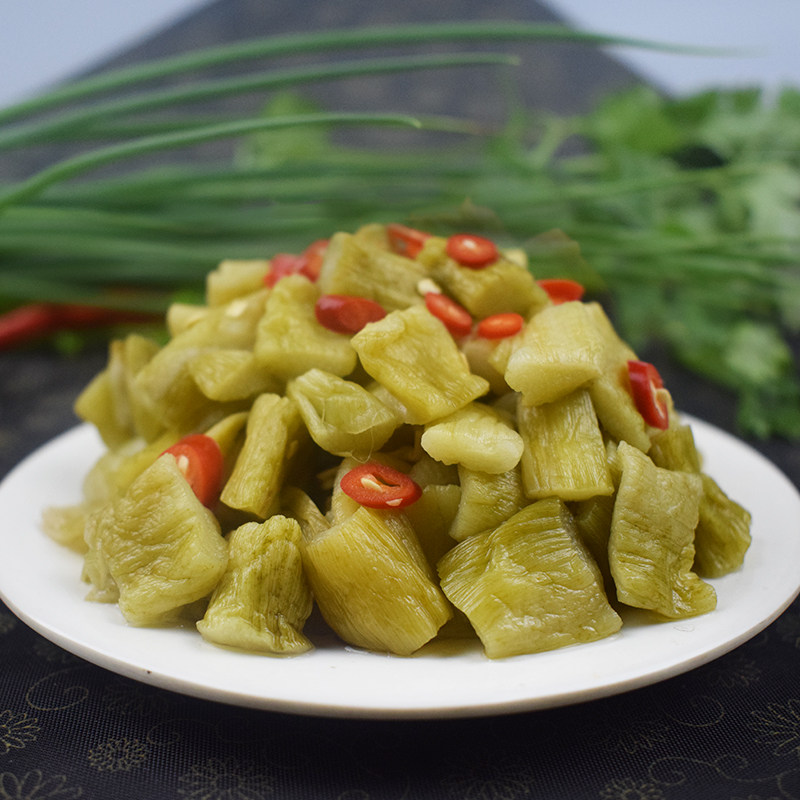 酸芋苗新鲜芋荷苗干梗农家自制芋苗酸辣芋禾杆腌制蔬菜下饭菜泡菜