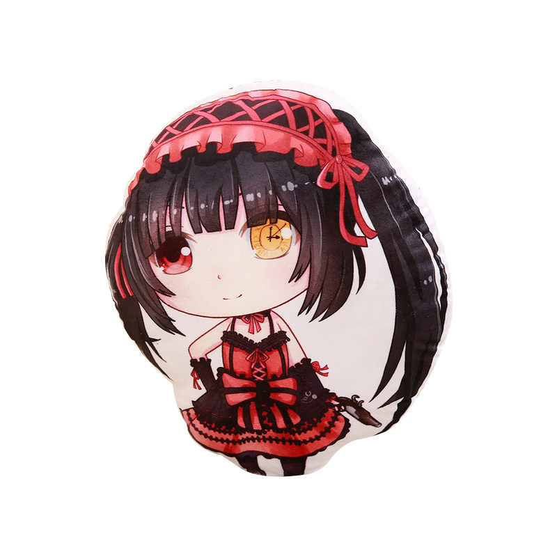 约会大作战动漫周边时崎狂三q版抱枕毛绒挂件二次元玩偶公仔靠垫