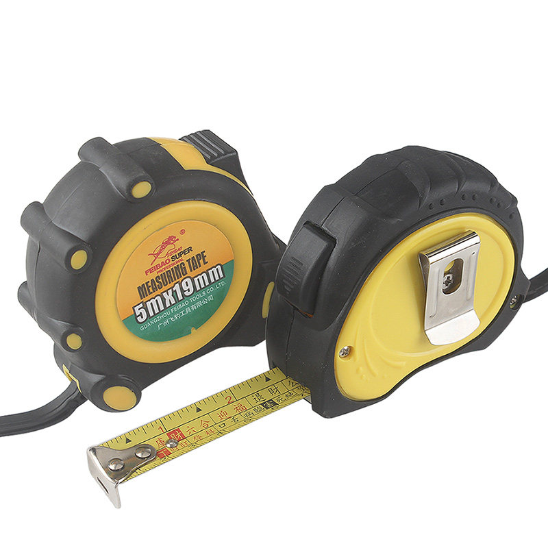 鲁班风水卷尺木工尺丁兰尺5米测量量尺包胶卷尺