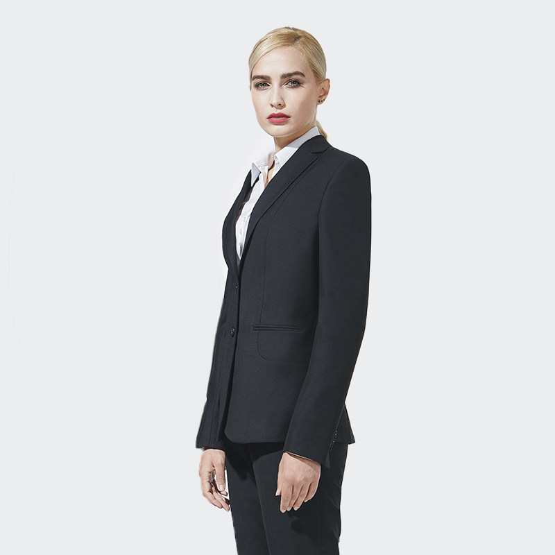 女士正装仿毛女西装套装商务职业装物业售楼部置业顾问职业女裤套装