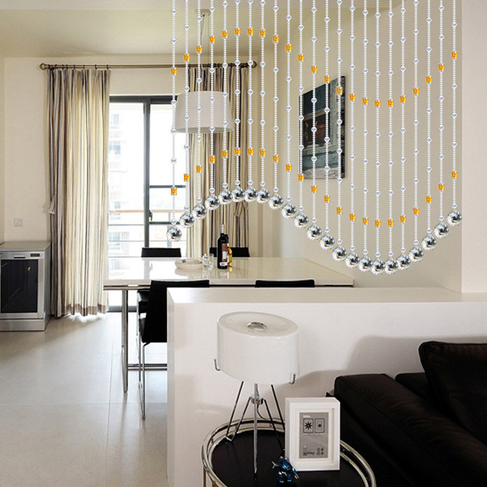 水晶客厅垂帘挂帘厕所大门帘子卧室珠帘玄关珠帘