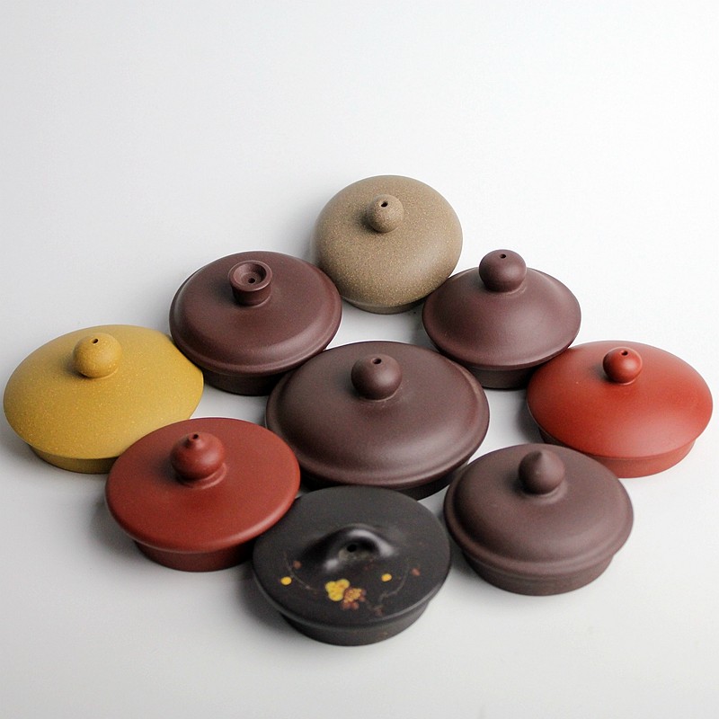 茶壶紫砂宜兴市配件泡茶盖子手工配盖杯盖中式茶壶