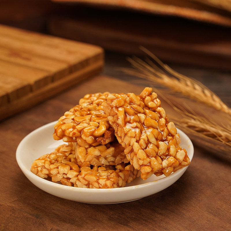 白芝麻花生糖礼记饼家传统酥糖果糖果澳门礼记饼家旗舰店