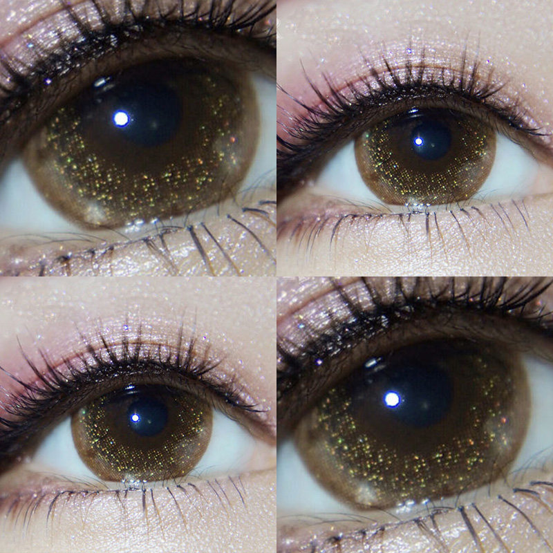 美瞳岚灰混血直径145m年抛2020新款圣鹿半年彩色隐形眼镜