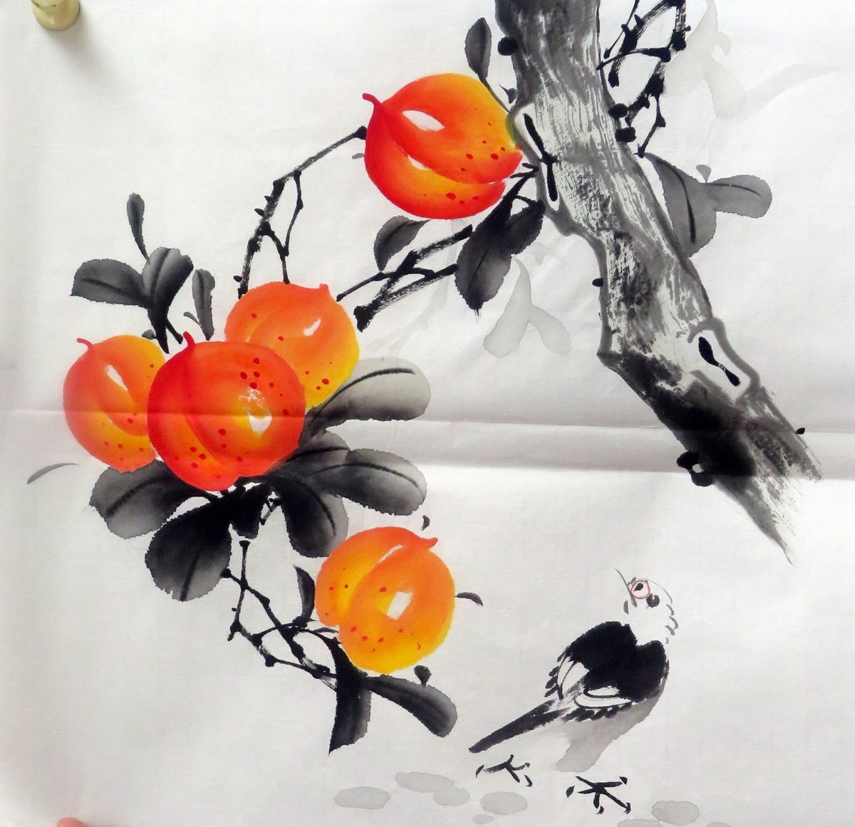 无款 画芯特价 手绘水墨写意横幅字画作品花鸟国画客厅玄关书画e - 痕