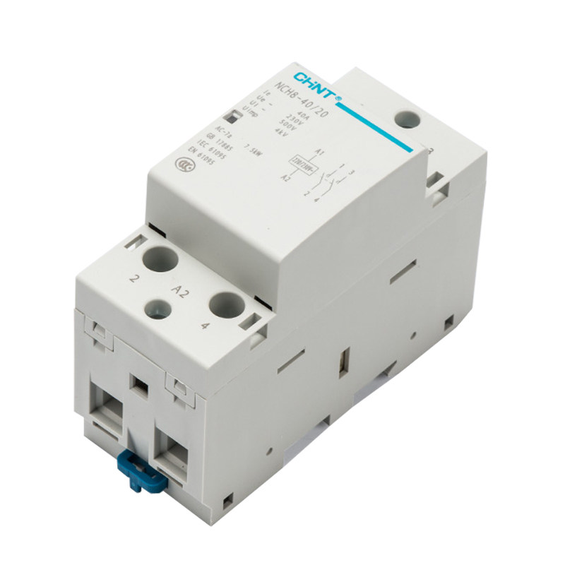 正泰正品 小型家用交流接触器 nch8-40/11 ac220v 导轨安装式 40a