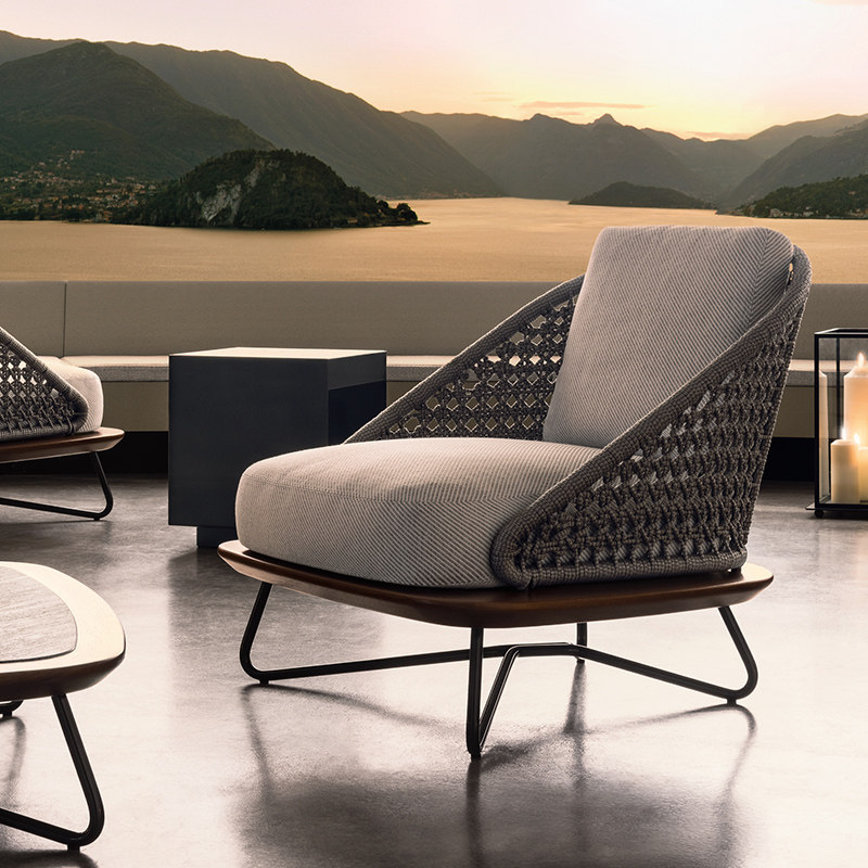 户外沙发北欧庭院露台外卡设计师家具布艺沙发休闲户外沙发