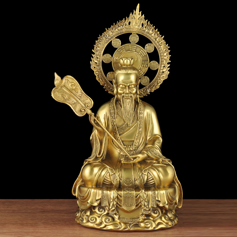 三清清道神像摆件元始灵宝道德天尊道家供奉摆件